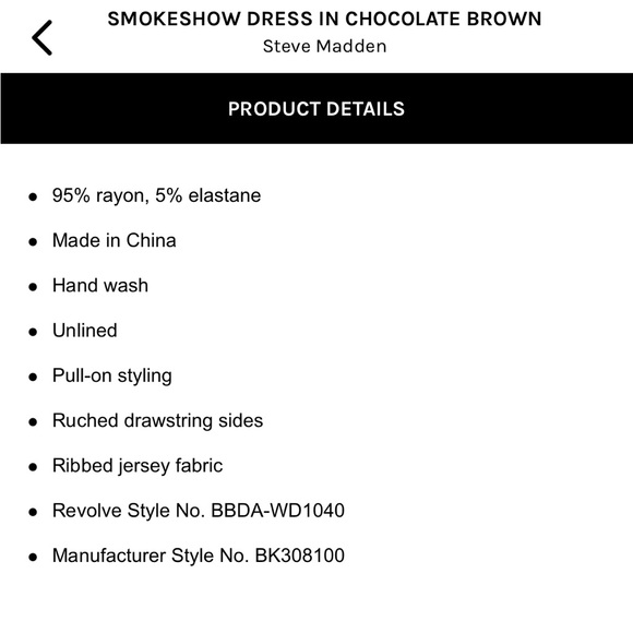 Smokeshow Dress in Chocolate Brown - Picture 4 of 10